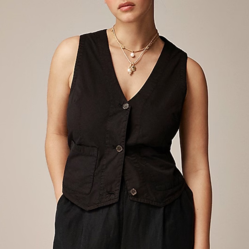 NWT J.Crew twill vest